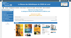 Desktop Screenshot of catalogue.cssslaval.qc.ca